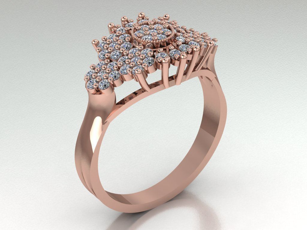 wedding ring 3D print model_5