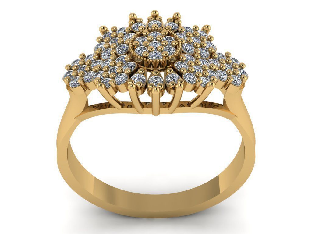 wedding ring 3D print model_6