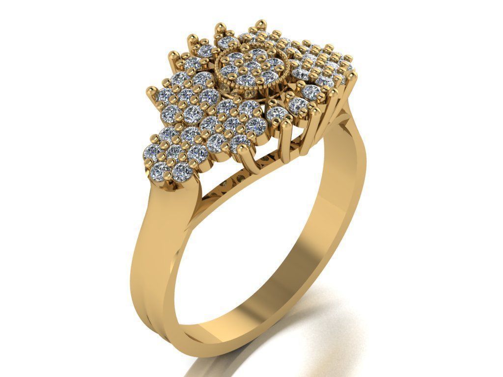 wedding ring 3D print model_3