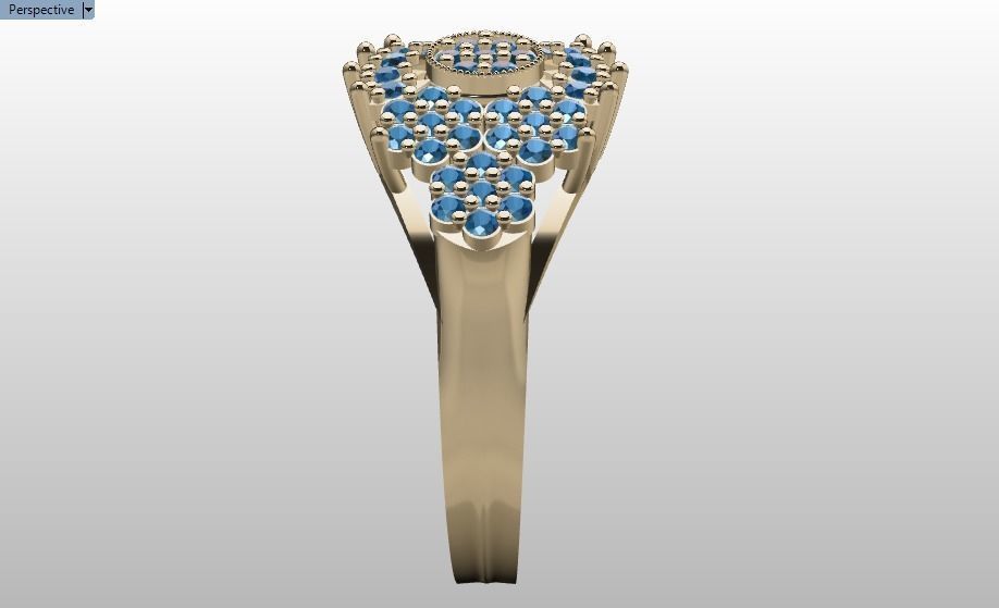 wedding ring 3D print model_34