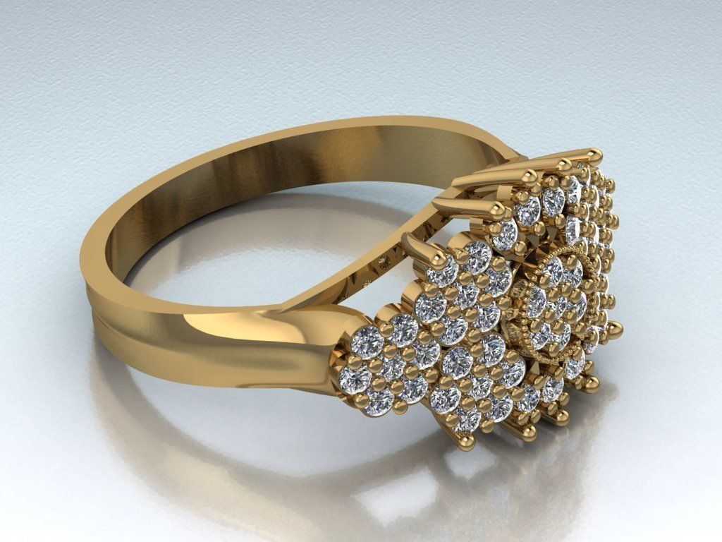 wedding ring 3D print model_28
