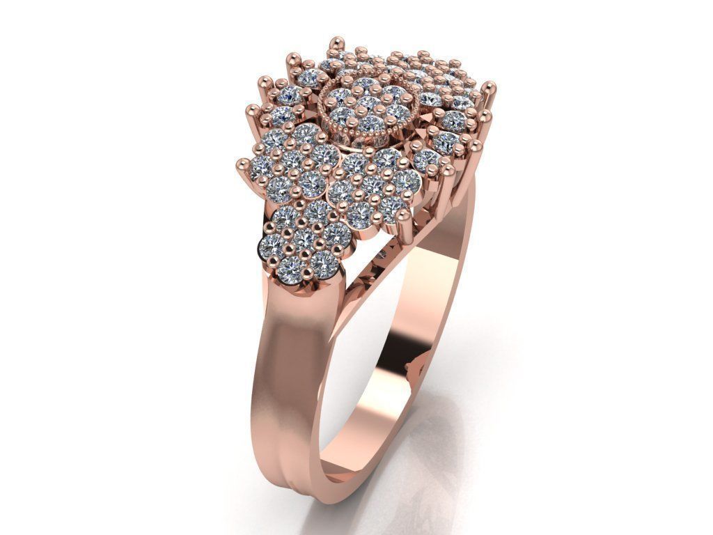 wedding ring 3D print model_9