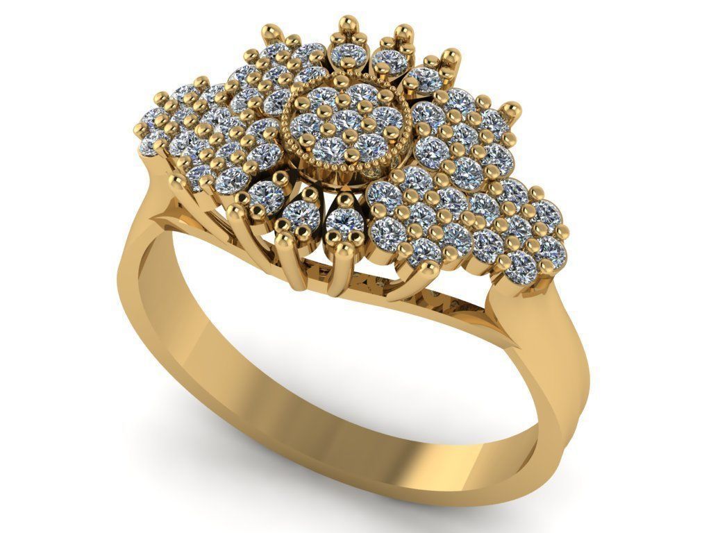 wedding ring 3D print model_42