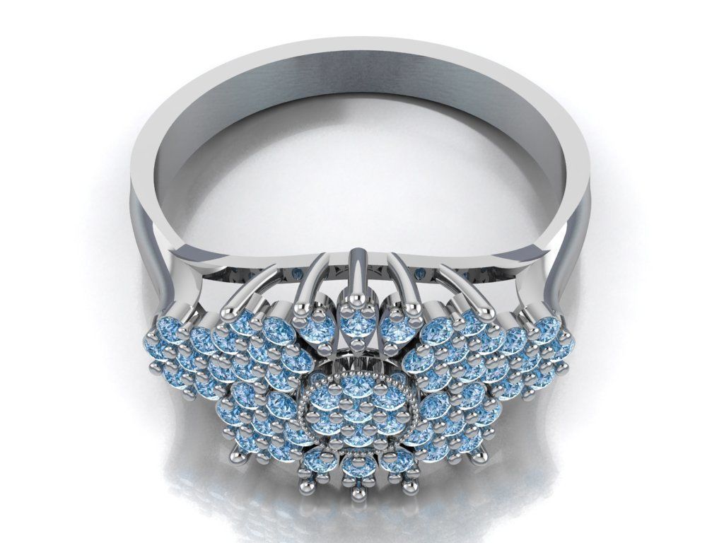 wedding ring 3D print model_26