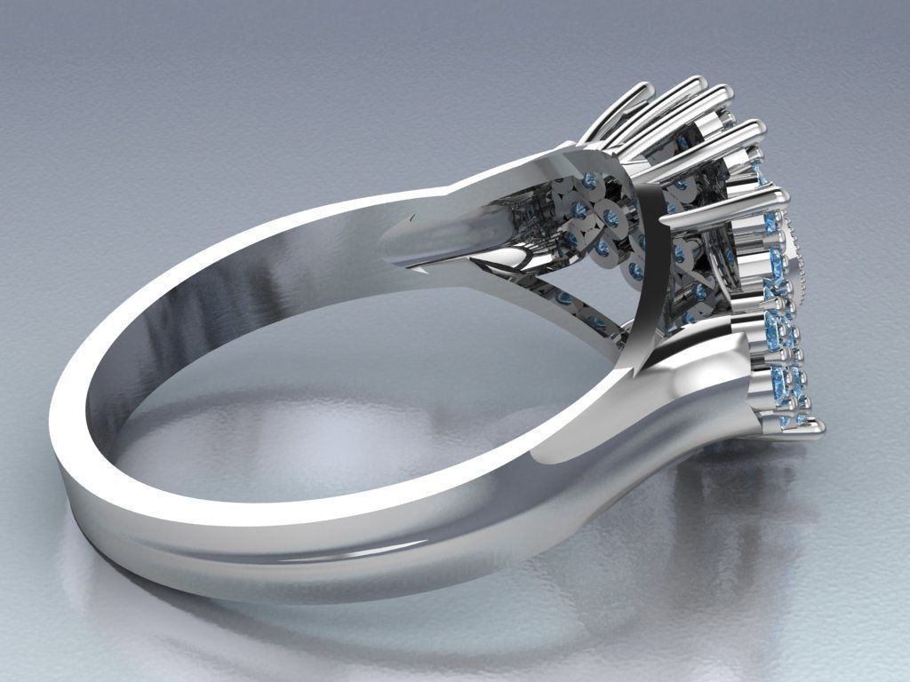wedding ring 3D print model_4