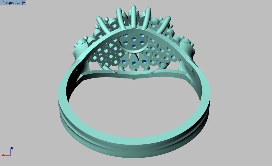 wedding ring 3D print model_38