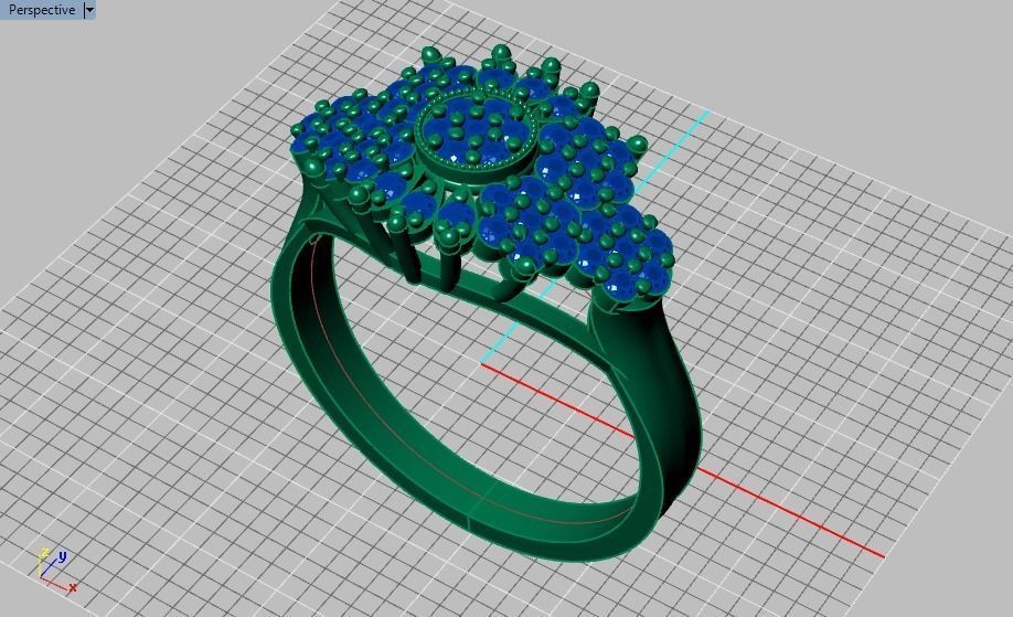 wedding ring 3D print model_32