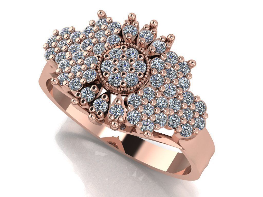 wedding ring 3D print model_15