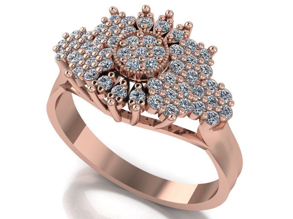 wedding ring 3D print model_10