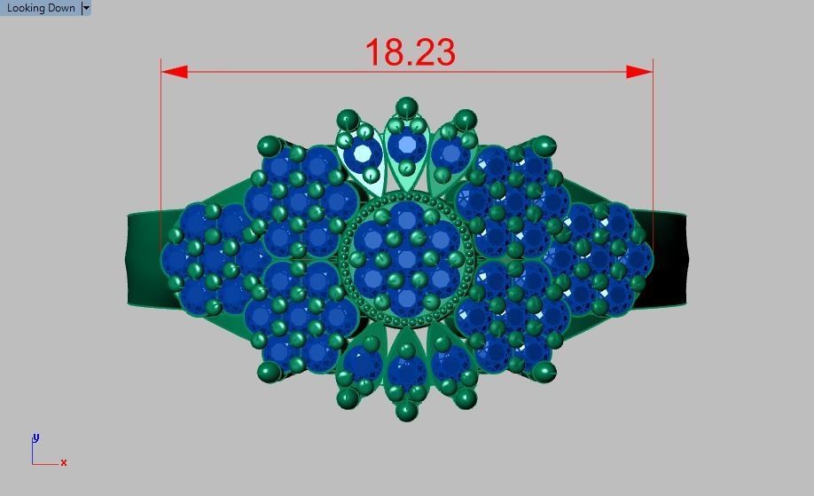 wedding ring 3D print model_13