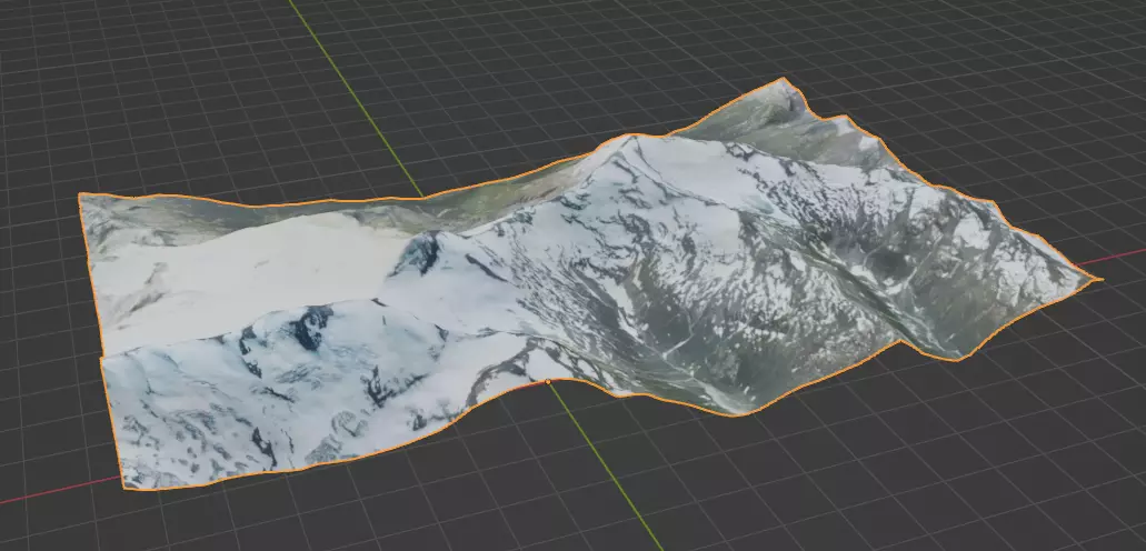 French Alps Free low-poly 3D model
