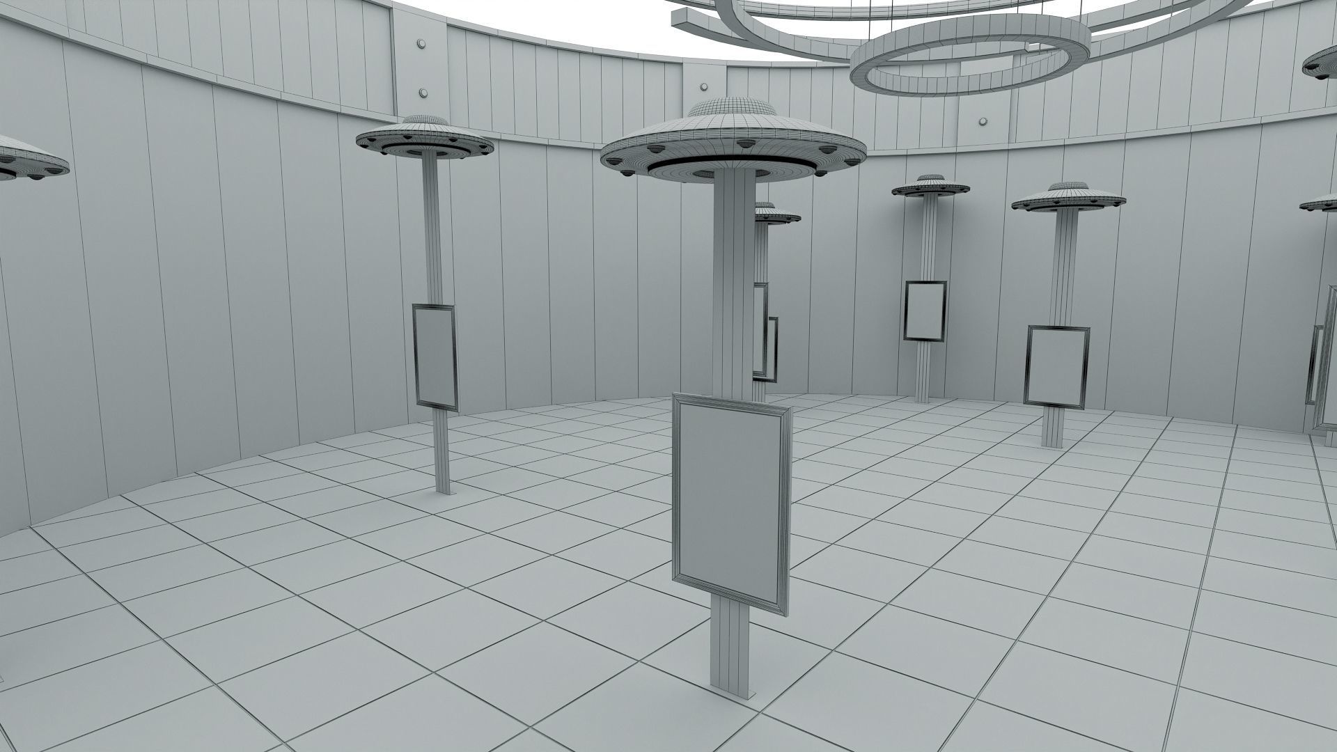 NFT Art Gallery 3D model 3D model_5