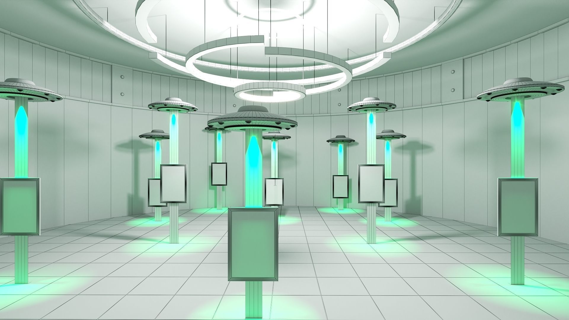 NFT Art Gallery 3D model 3D model_6