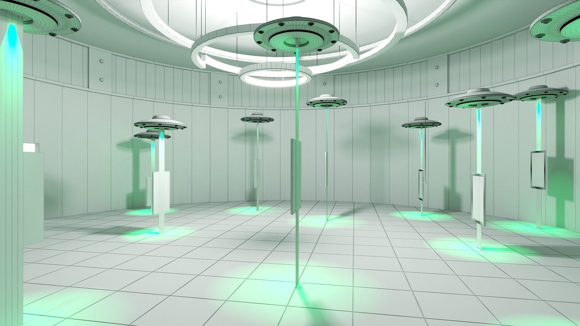 NFT Art Gallery 3D model 3D model_8