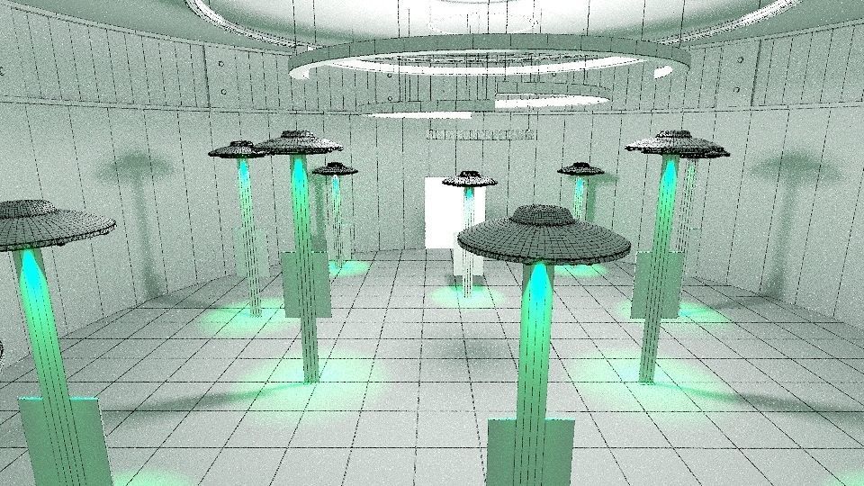 NFT Art Gallery 3D model 3D model_7