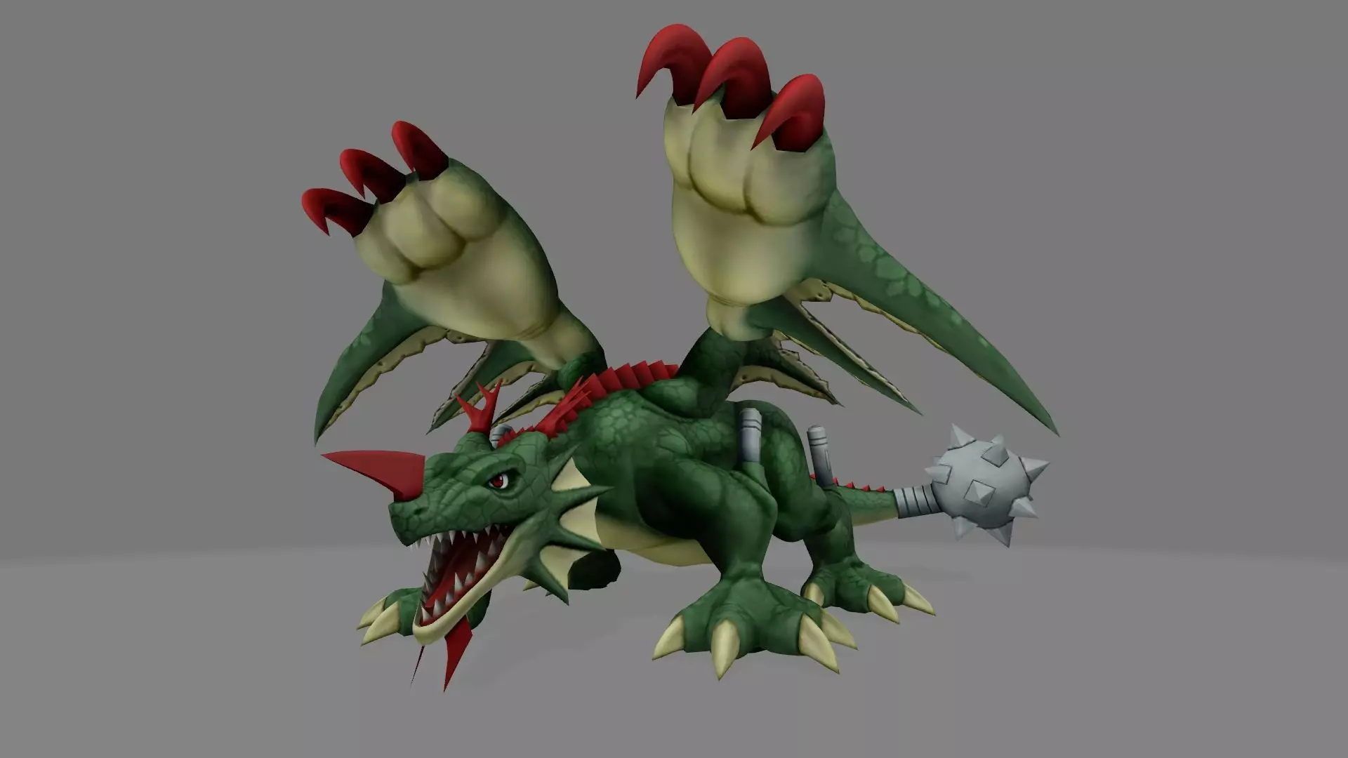 Groundramon dinosaur 3D print model