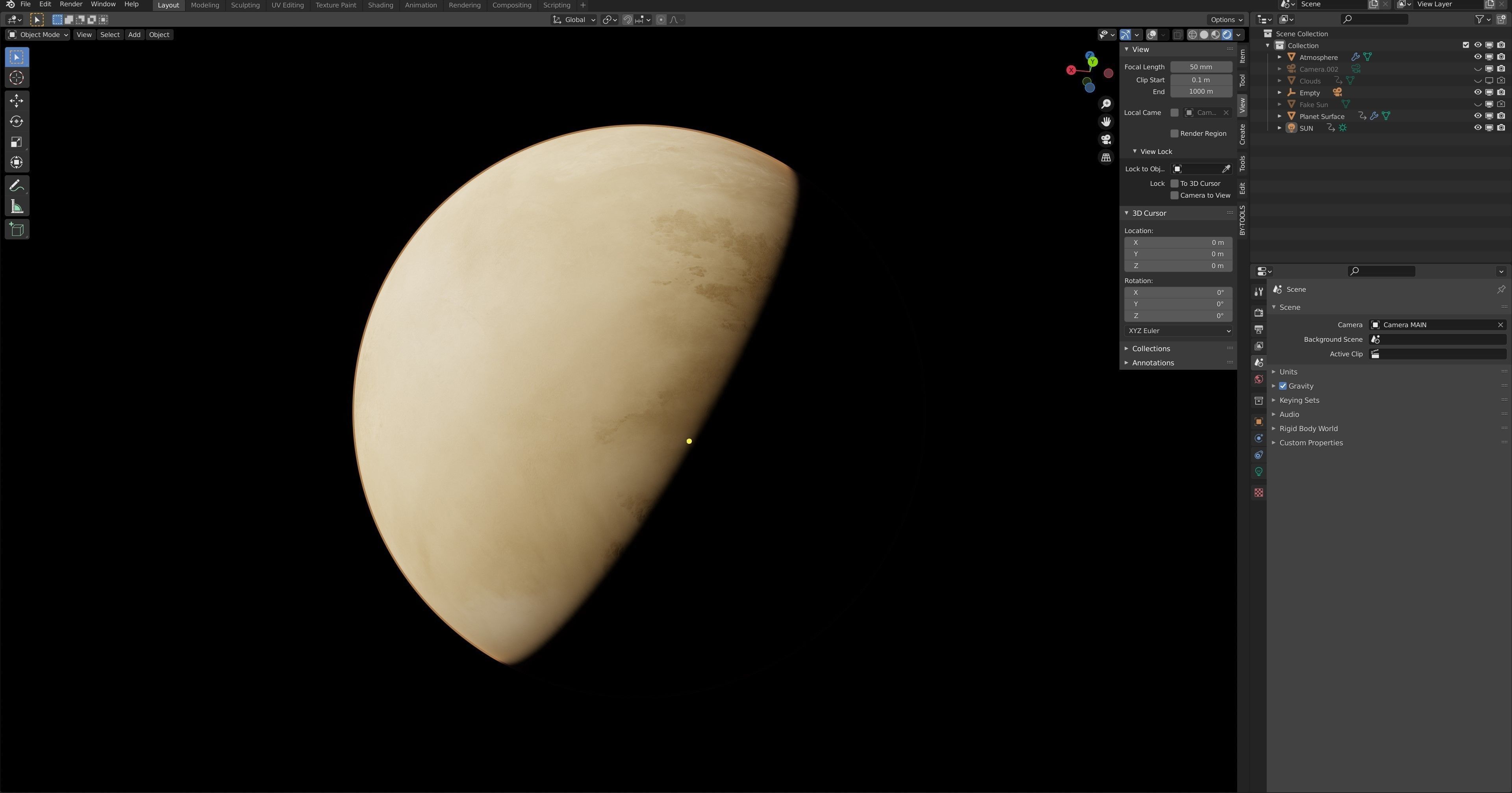 Planet Miadbar 12K Eevee Low-poly 3D model_11