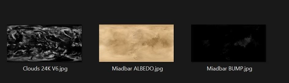 Planet Miadbar 12K Eevee Low-poly 3D model_10