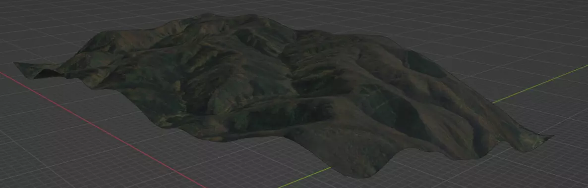 Mountains mountain Free low-poly 3D model_0