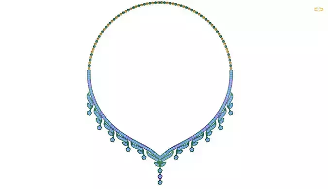 necklace peacock
