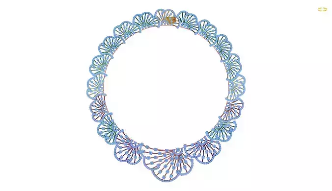 necklace in shape of circle