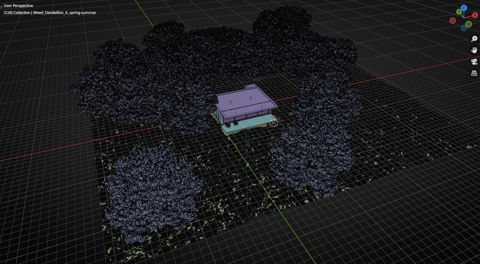 Blender Environment Scene Low-poly 3D model_2