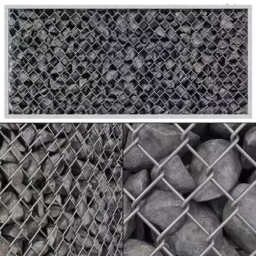 Gabion cage rock stone n1