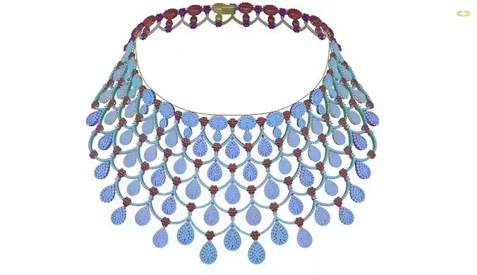 necklace peacock