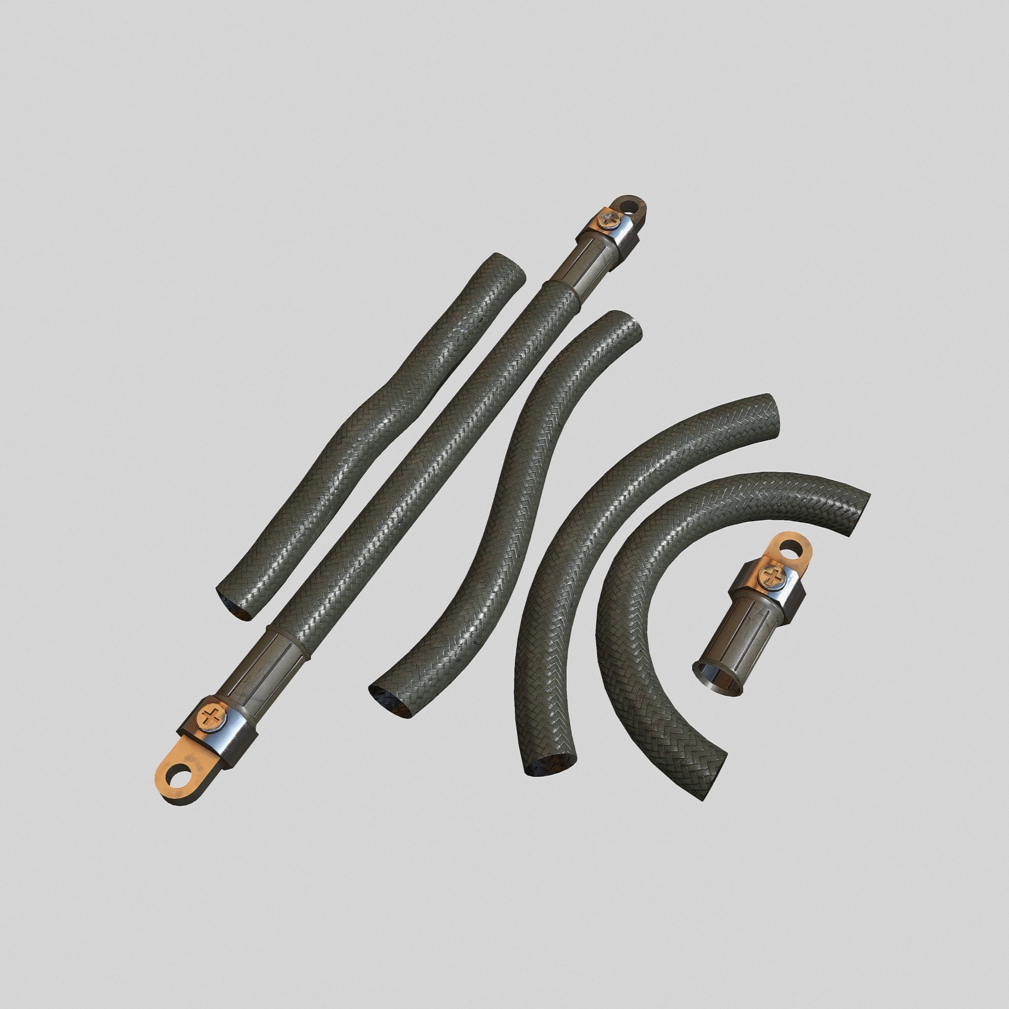 Hydraulic pipeline V2 3D model_3