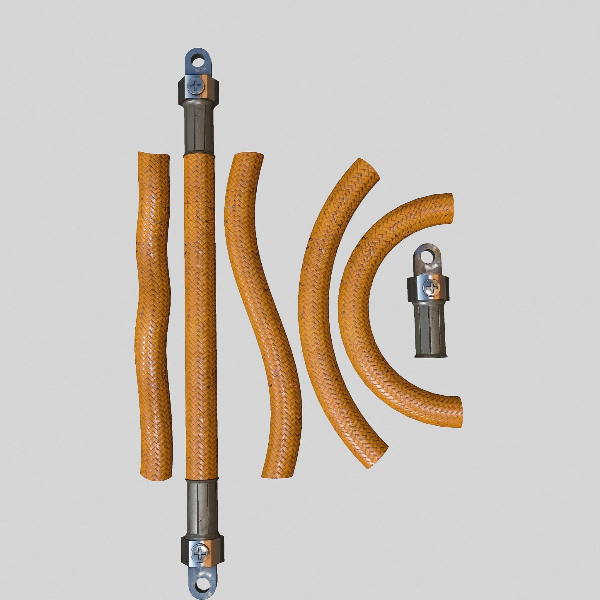 Hydraulic pipeline V2 3D model_1