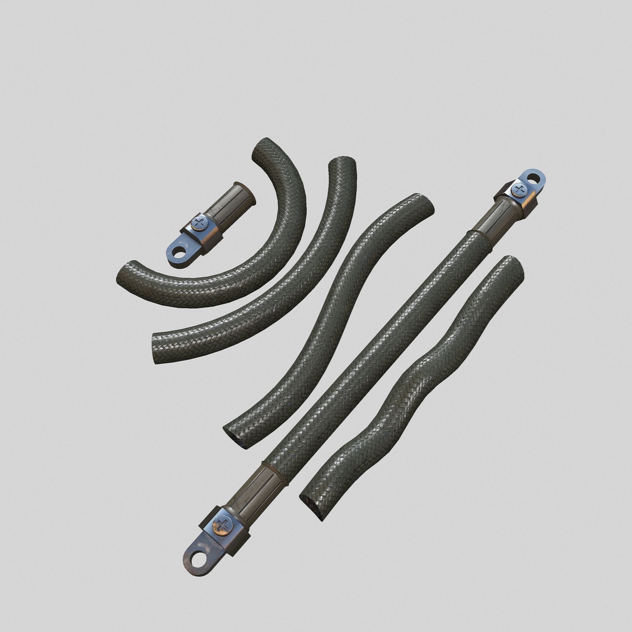 Hydraulic pipeline V2 3D model_4