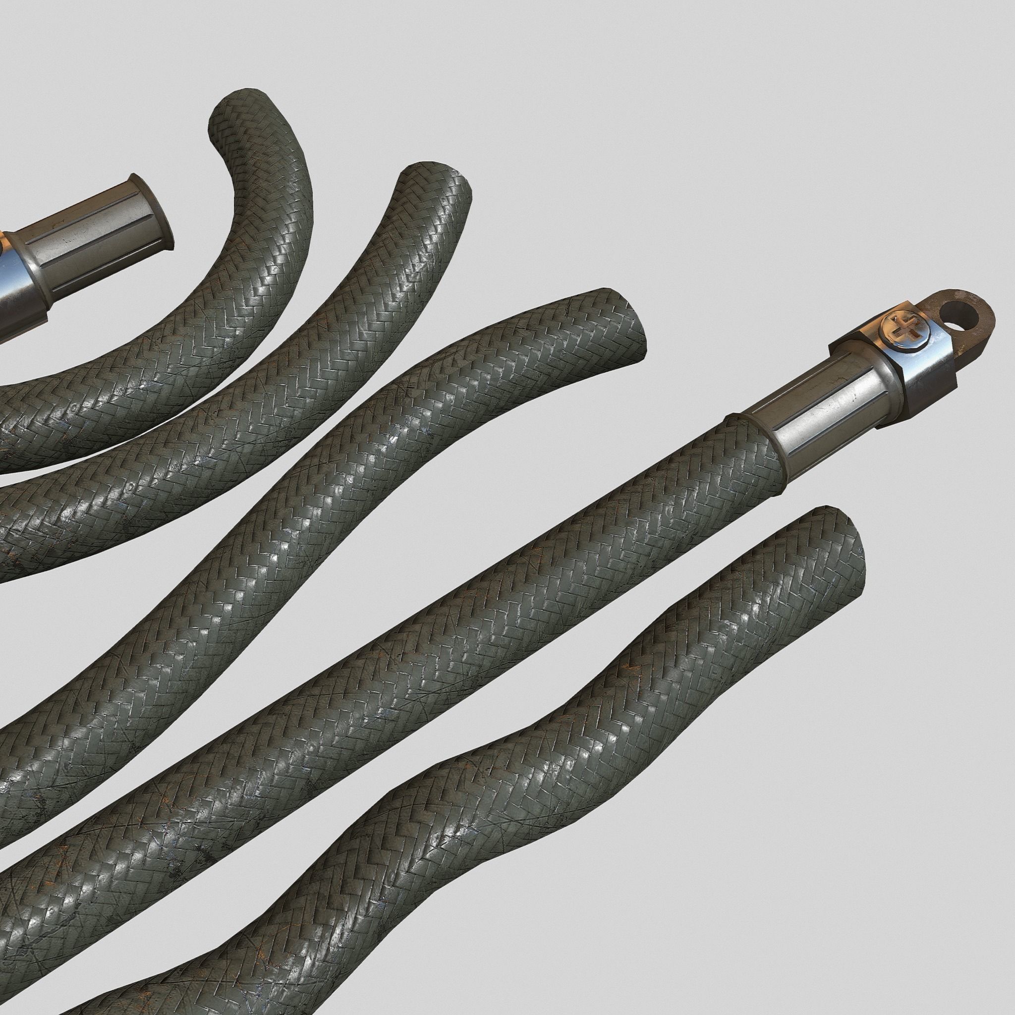 Hydraulic pipeline V2 3D model_5