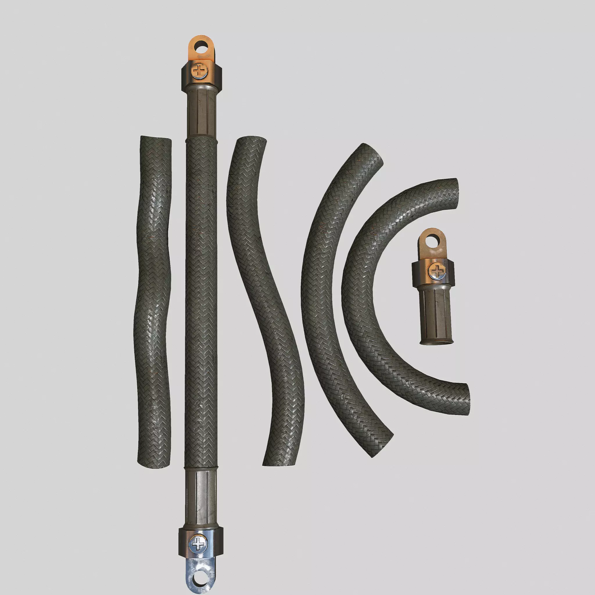 Hydraulic pipeline V2 3D model_0