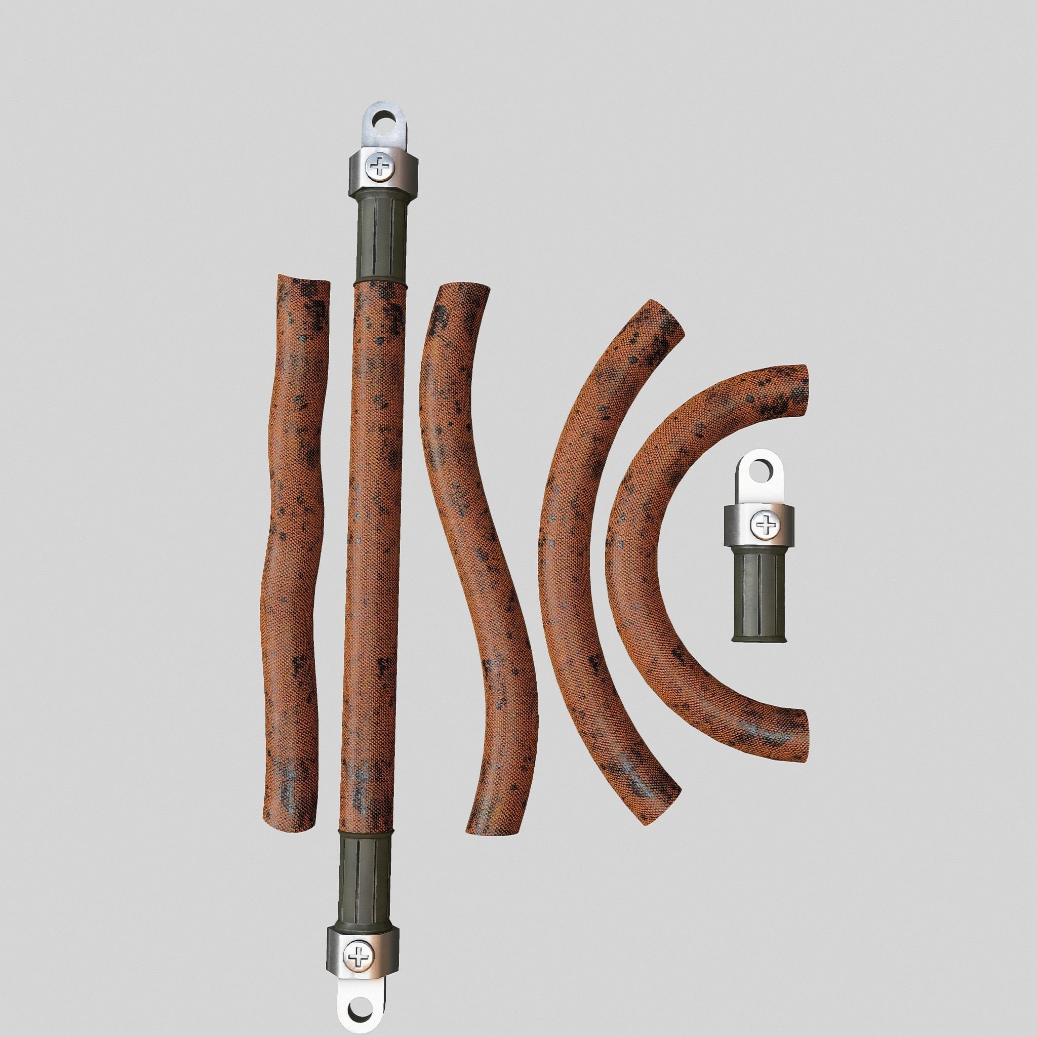 Hydraulic pipeline V3 3D model_1