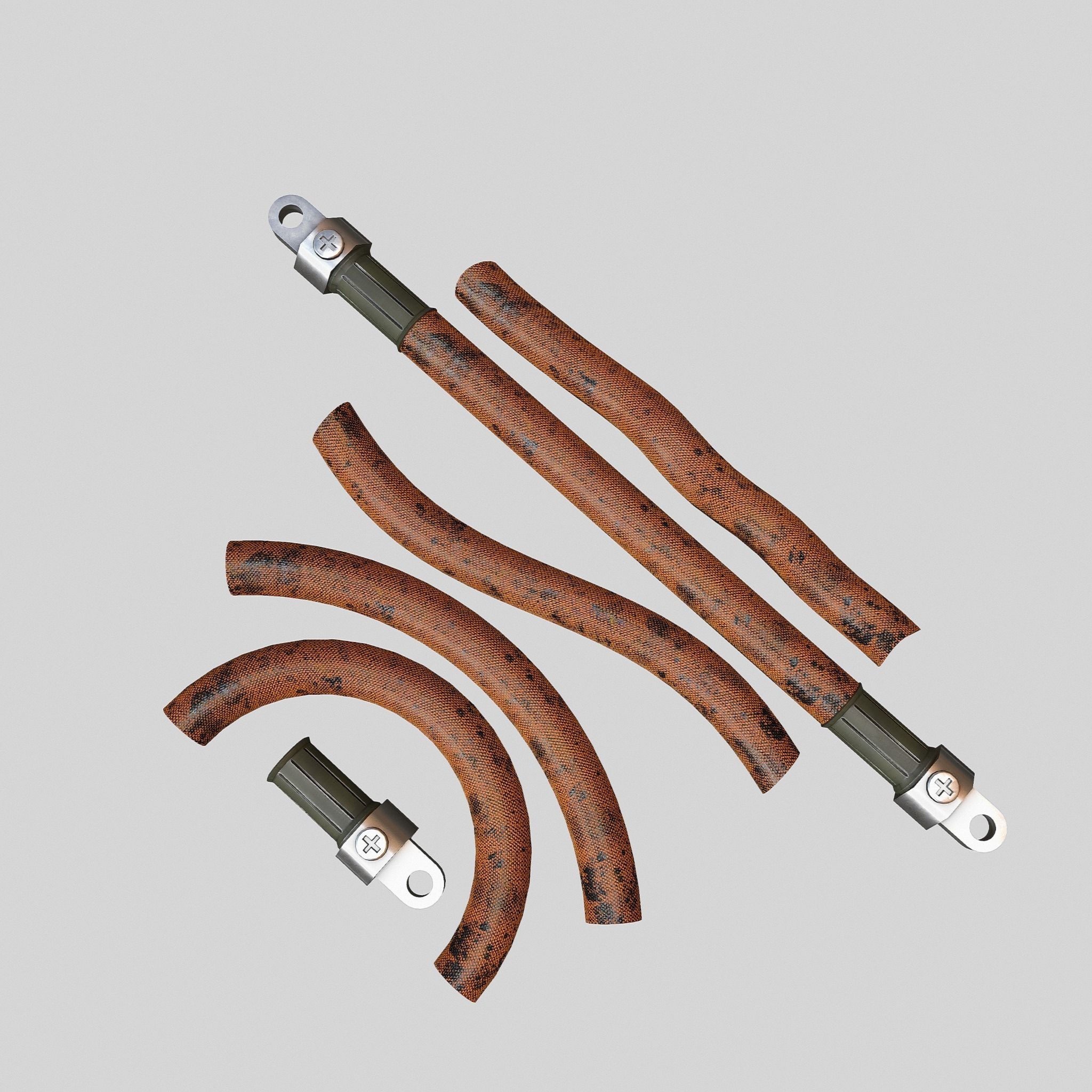 Hydraulic pipeline V3 3D model_6