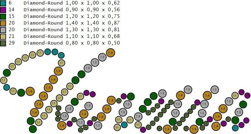 Name necklace Vanessa 3D print model_4