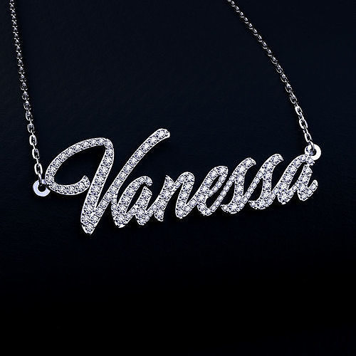Name necklace Vanessa 3D print model