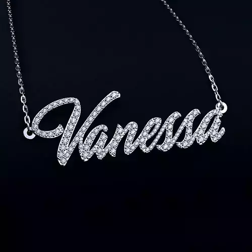 Name necklace Vanessa 3D print model