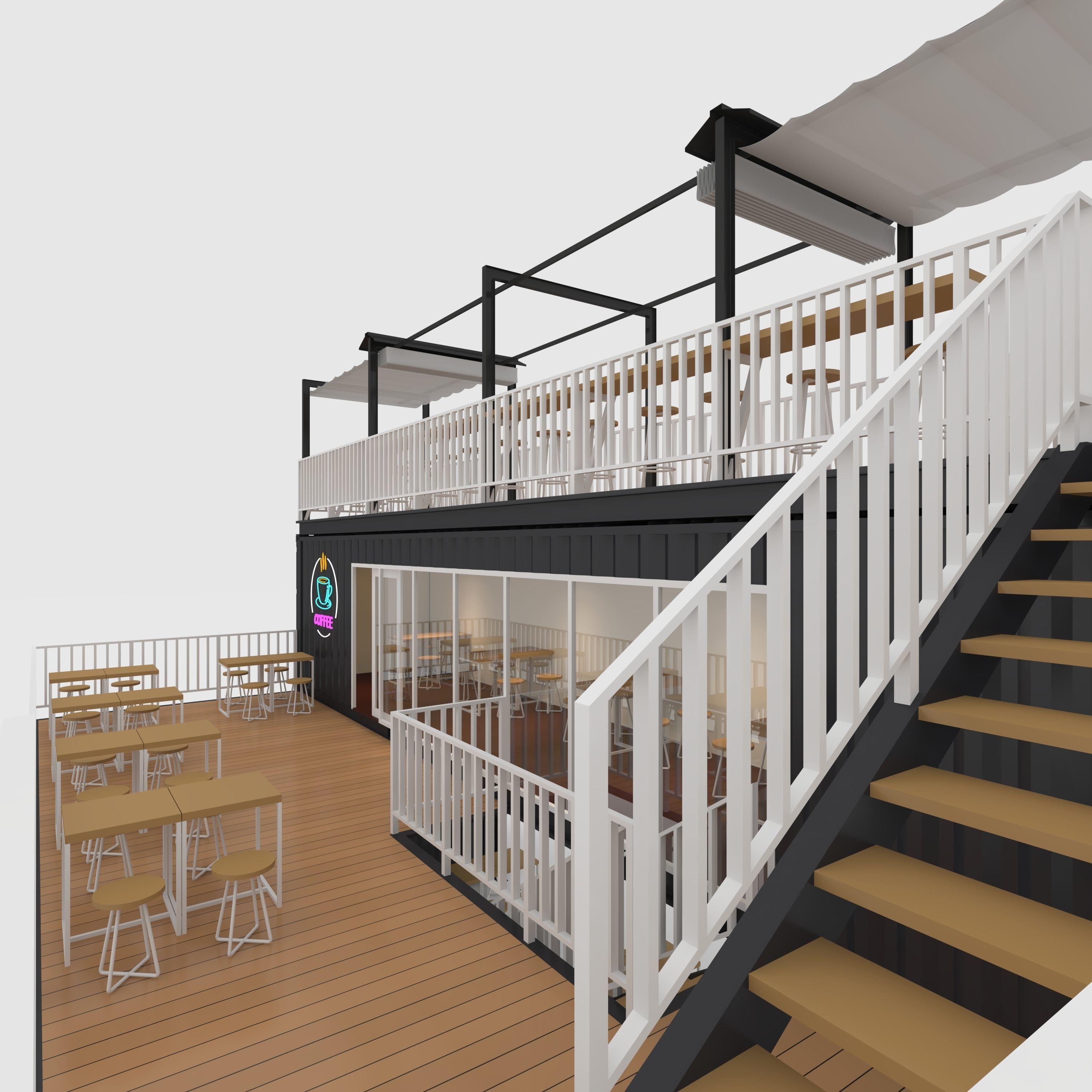 Container Cafe 2 3D model_28