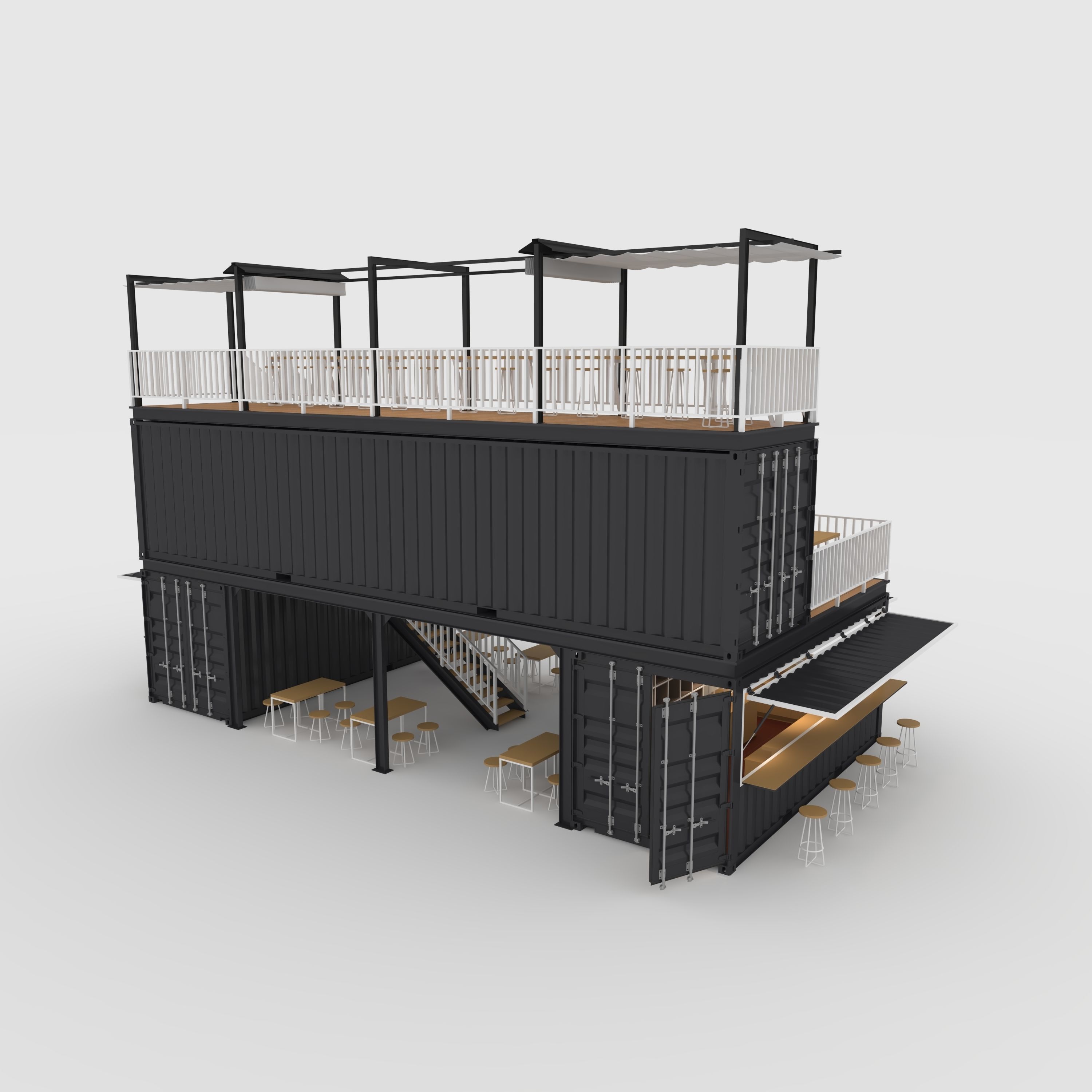 Container Cafe 2 3D model_18
