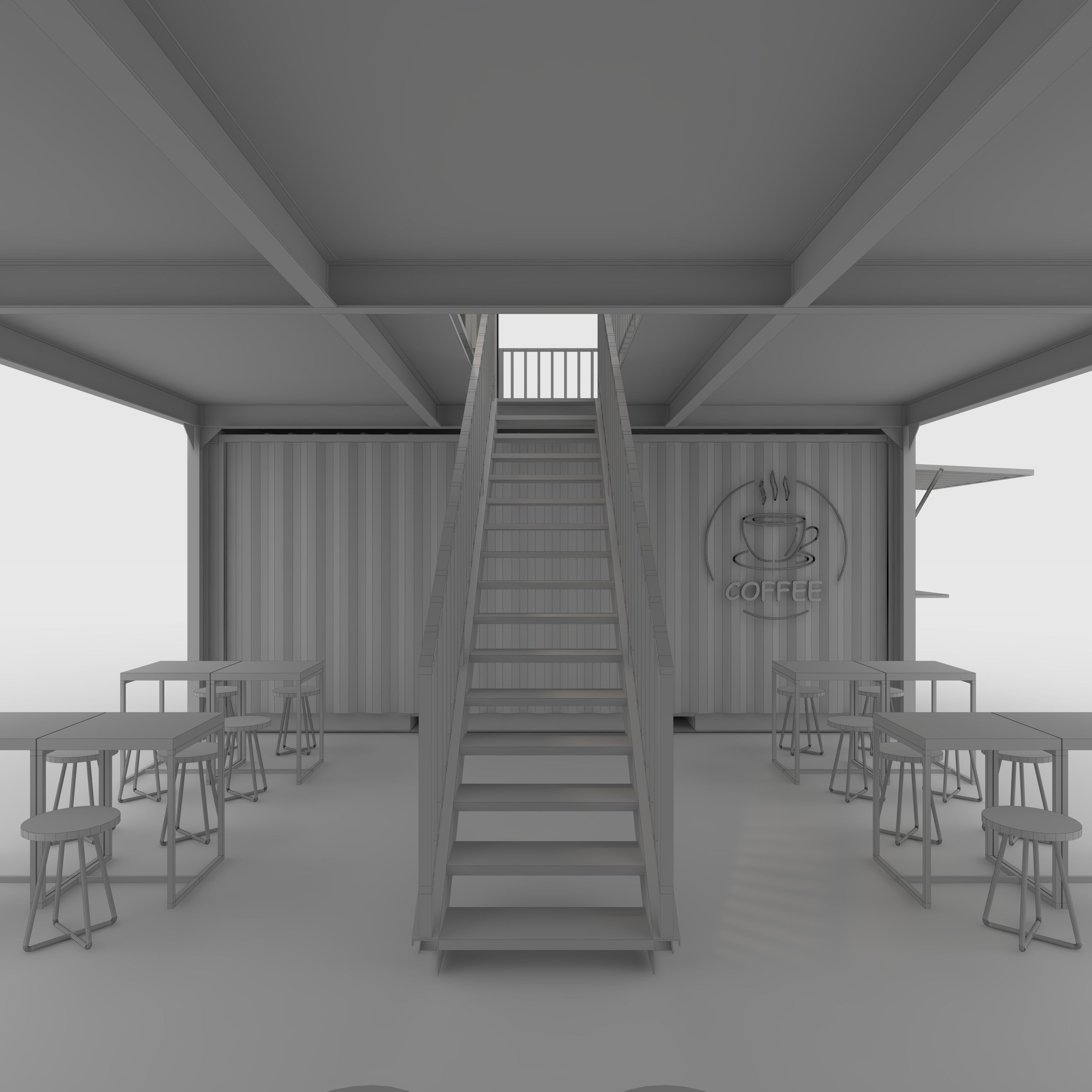 Container Cafe 2 3D model_23