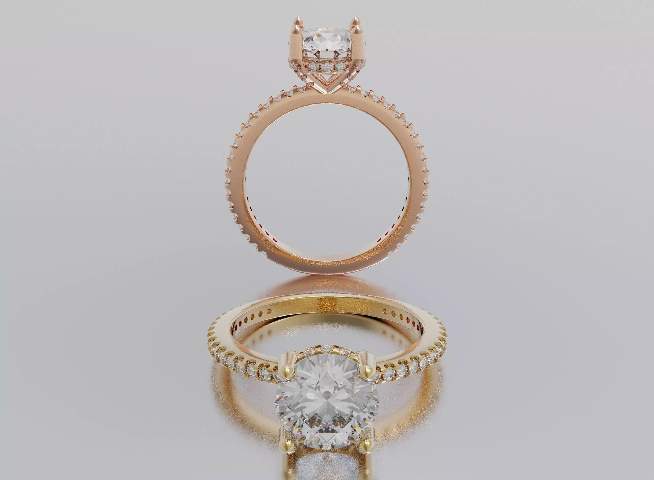woman ring 3D print model