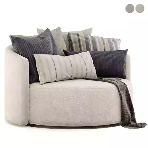 Cozy bed armchair by Naustro Italia
