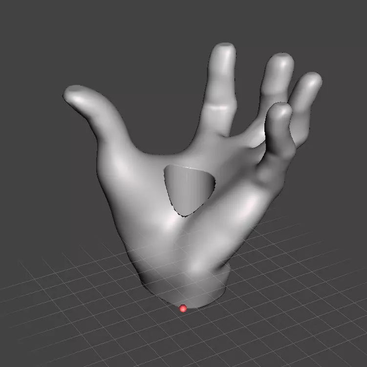 Hand shape figure for LED Moodlight 3D print model_0