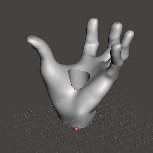 Hand shape figure for LED Moodlight 3D print model