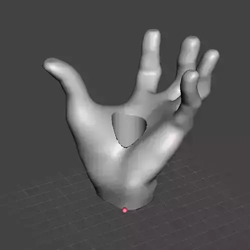 Hand shape figure for LED Moodlight 3D print model