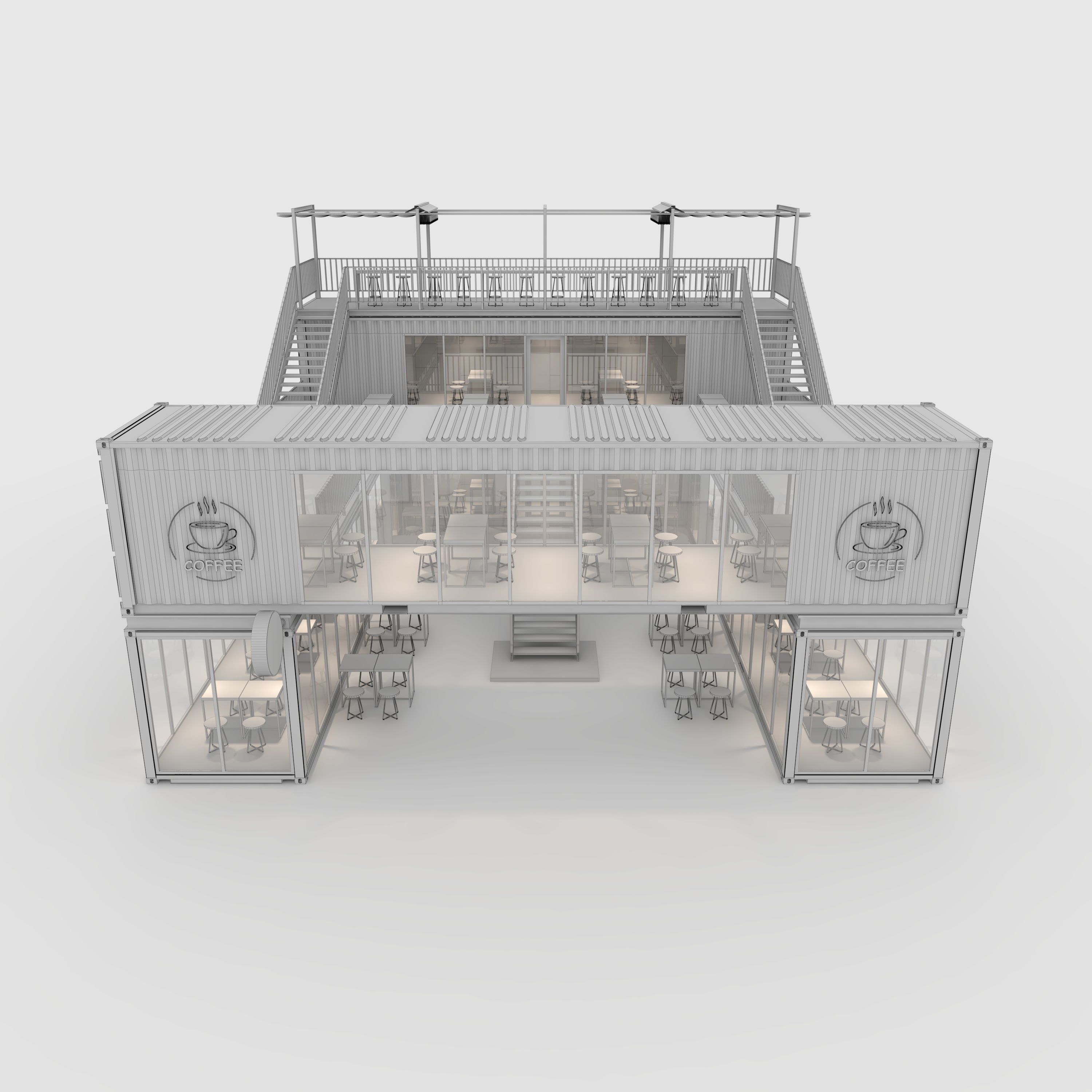 Container Cafe 3 3D model_11