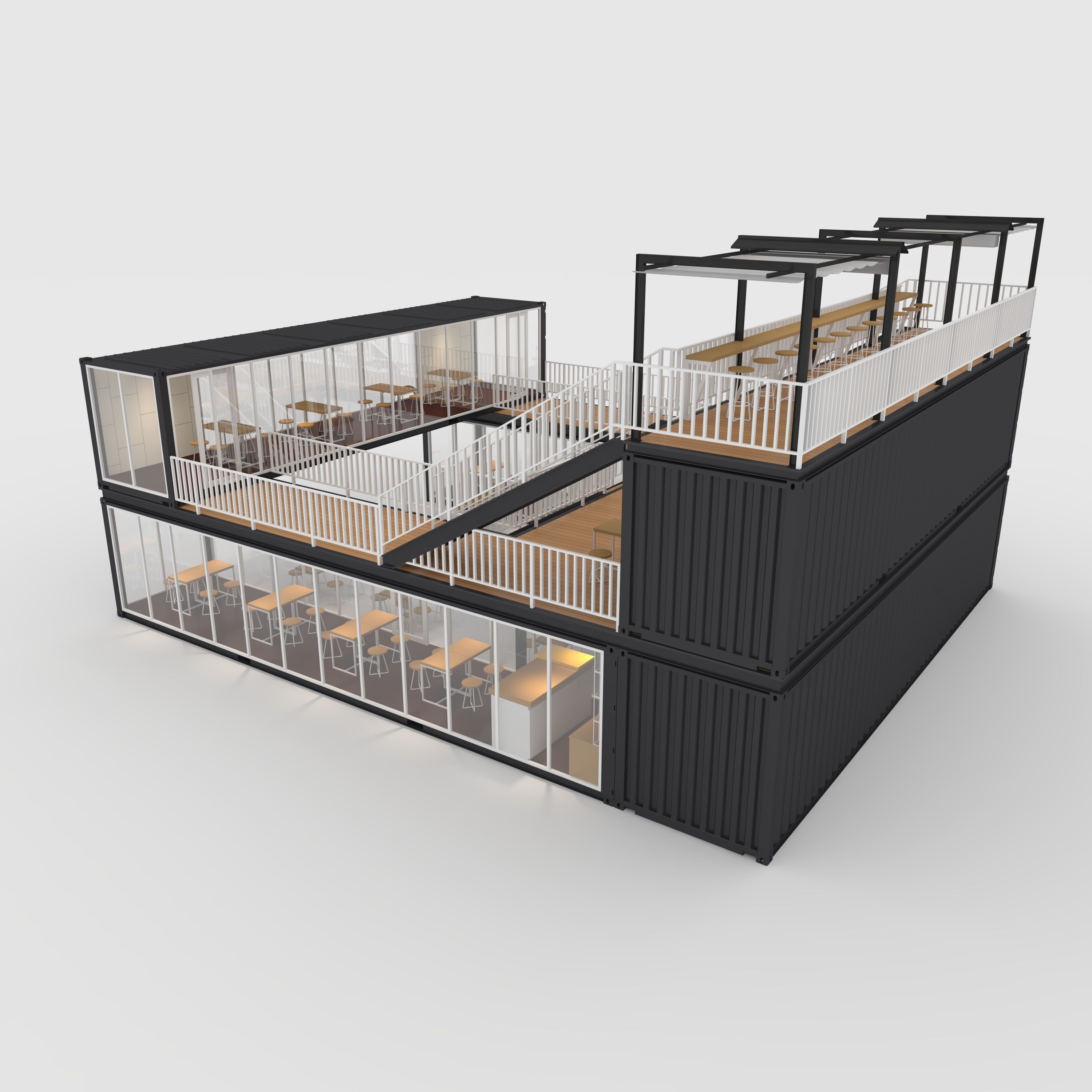 Container Cafe 3 3D model_14