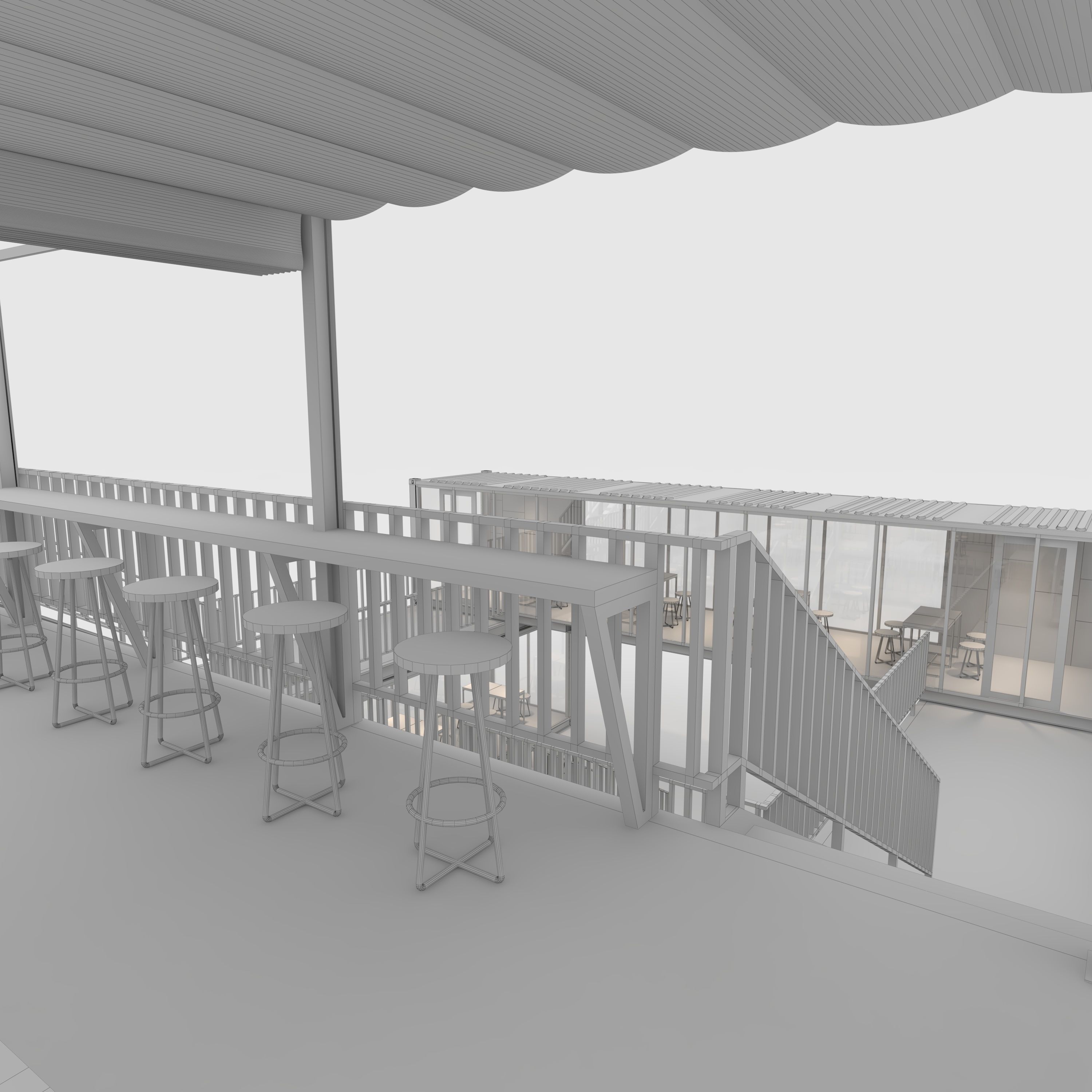 Container Cafe 3 3D model_41