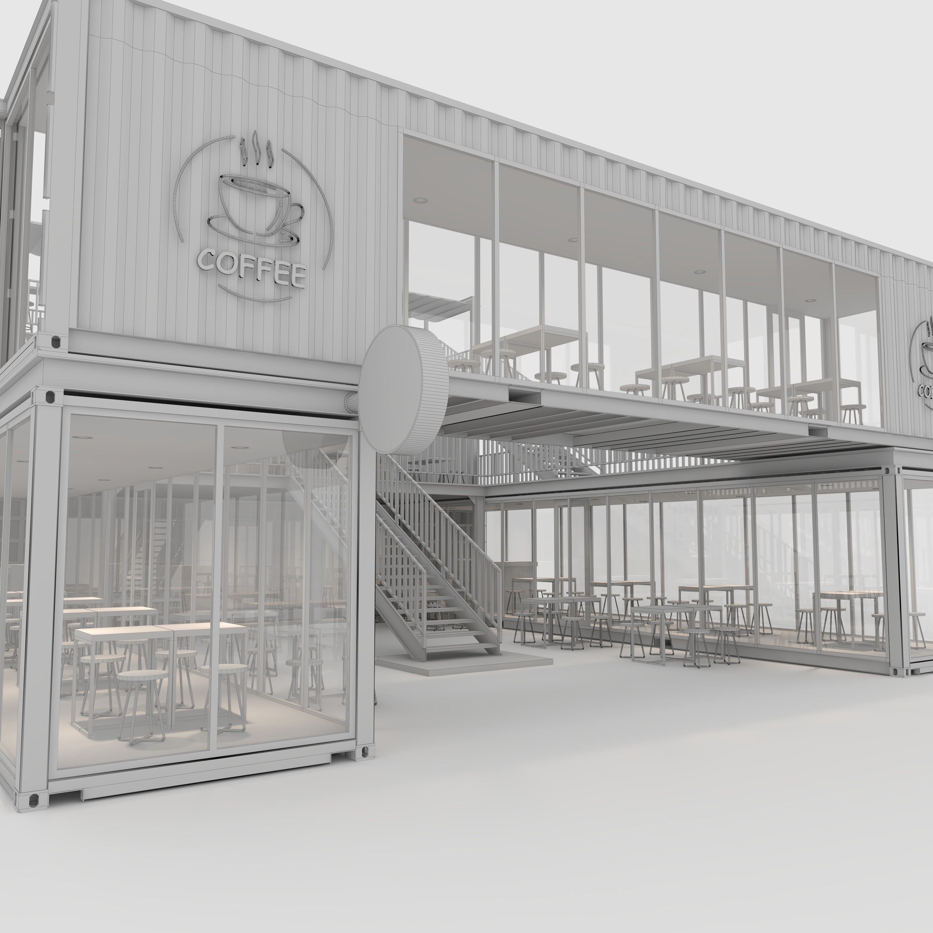 Container Cafe 3 3D model_17